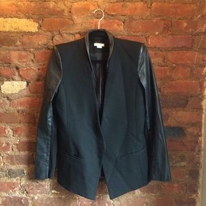 HELMUT LANG Leather Blazer | Size M